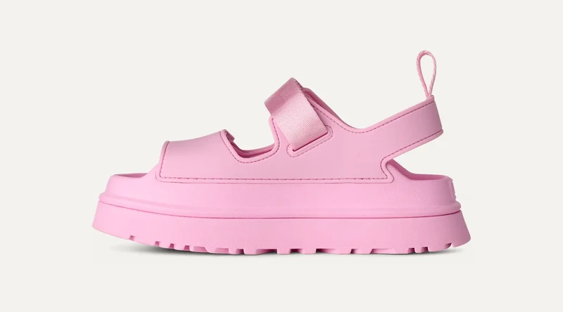 UGG GoldenGlow Damensandale | Rosa Diamant
