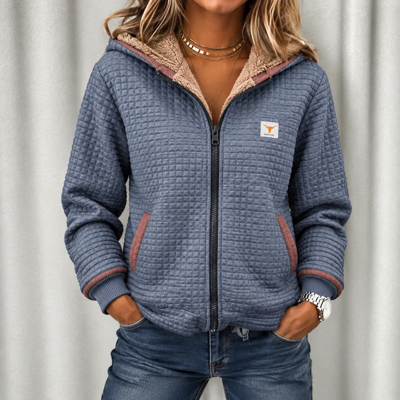 Cosima | Damen Winterjacke mit Kapuze im Freizeit Design