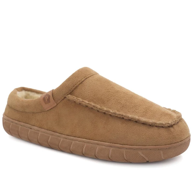 Cushioned Mule Slippers - GALOP40029 / 326 309 - Chestnut