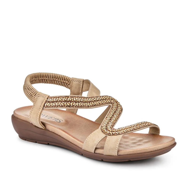 Wedge-Heeled Slingback Sandals - BAIZH41041 / 327 423
