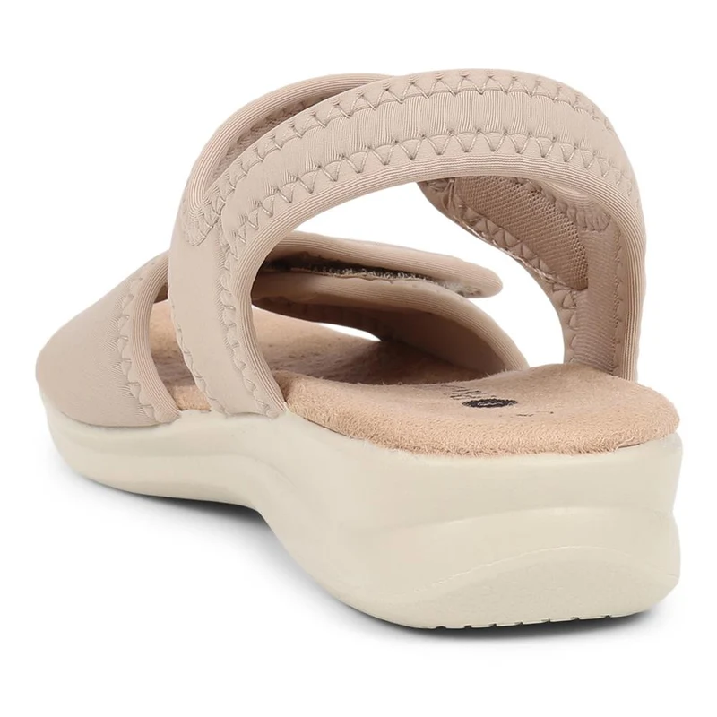Adjustable Touch-Fasten Sandals - POLY39003 / 325 314 - Beige