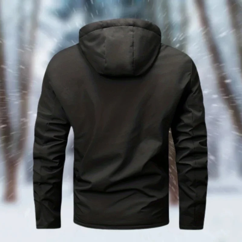 Rafael | Herren Regenjacke Wasserdicht Mit Kapuze Und Wärme Design