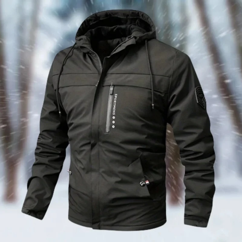 Rafael | Herren Regenjacke Wasserdicht Mit Kapuze Und Wärme Design