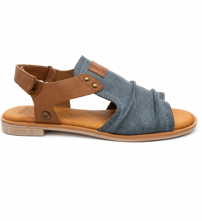 Mustang Damen-Sandalen zum Hineinschlüpfen | Jeans