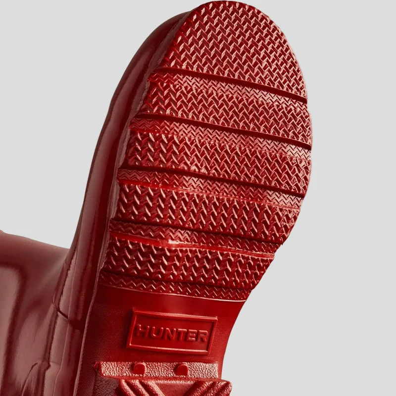 Hunter Kids Junior Originals Gloss Boot | Militärrot