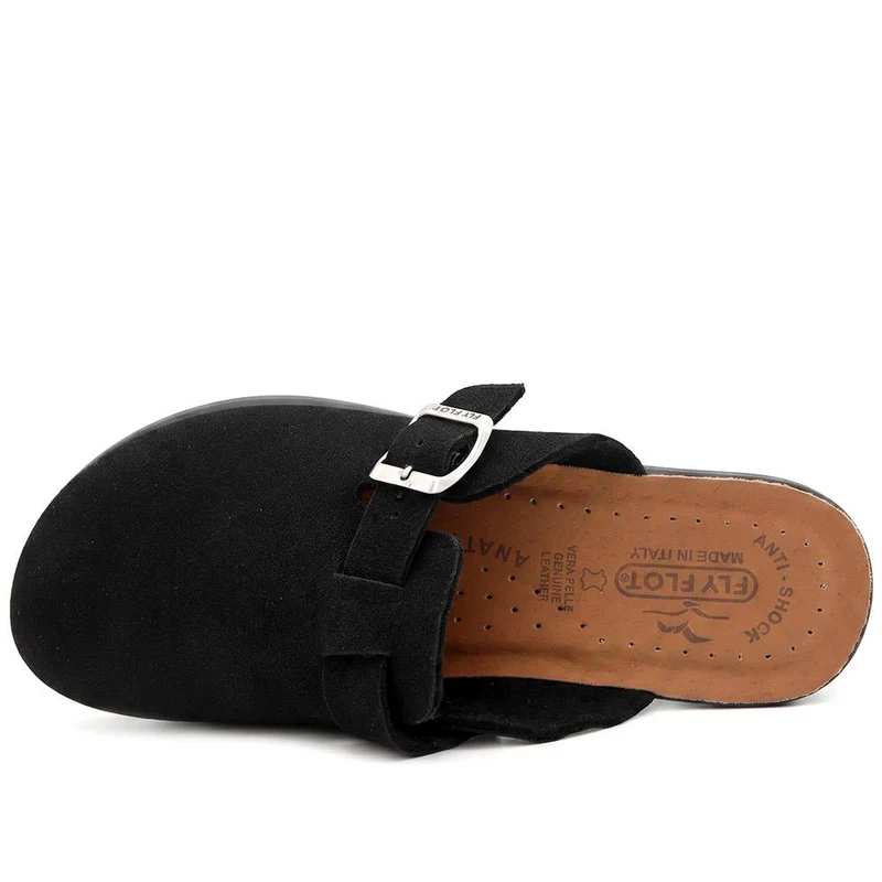 Fly Flot Buckle Detail Mules - FLY44004 / 329 601 - Black