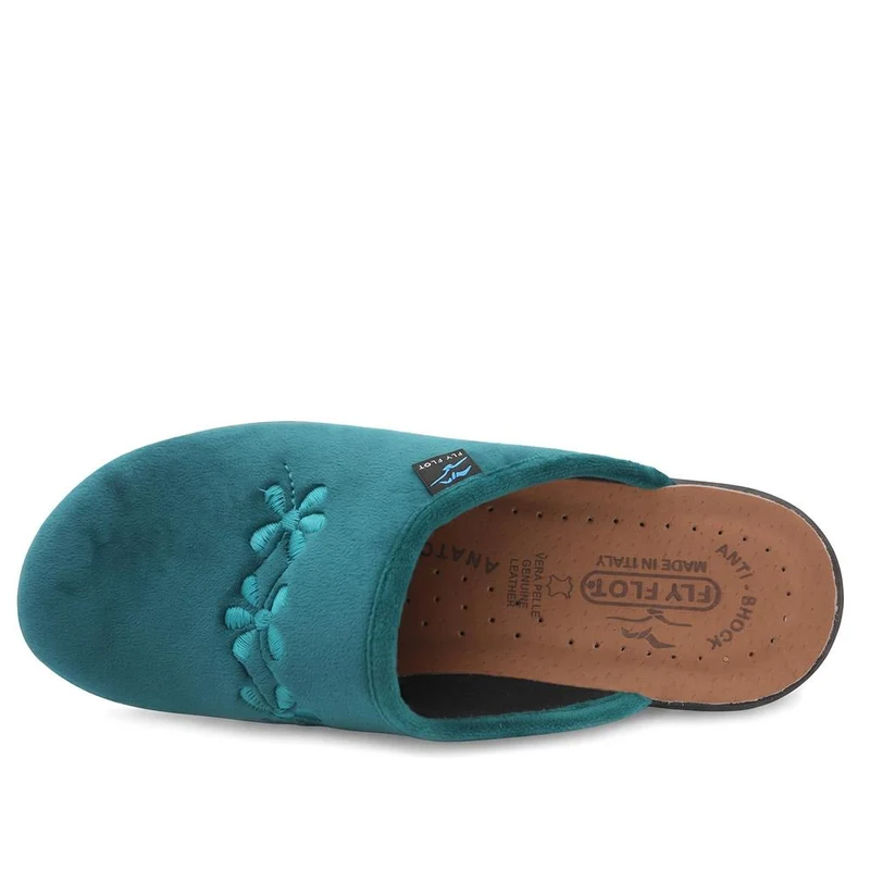 Fly Flot Velour Anatomic Mules - FLY44001 / 329 602 - Teal
