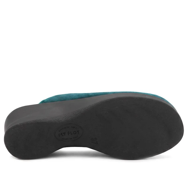 Fly Flot Velour Anatomic Mules - FLY44001 / 329 602 - Teal