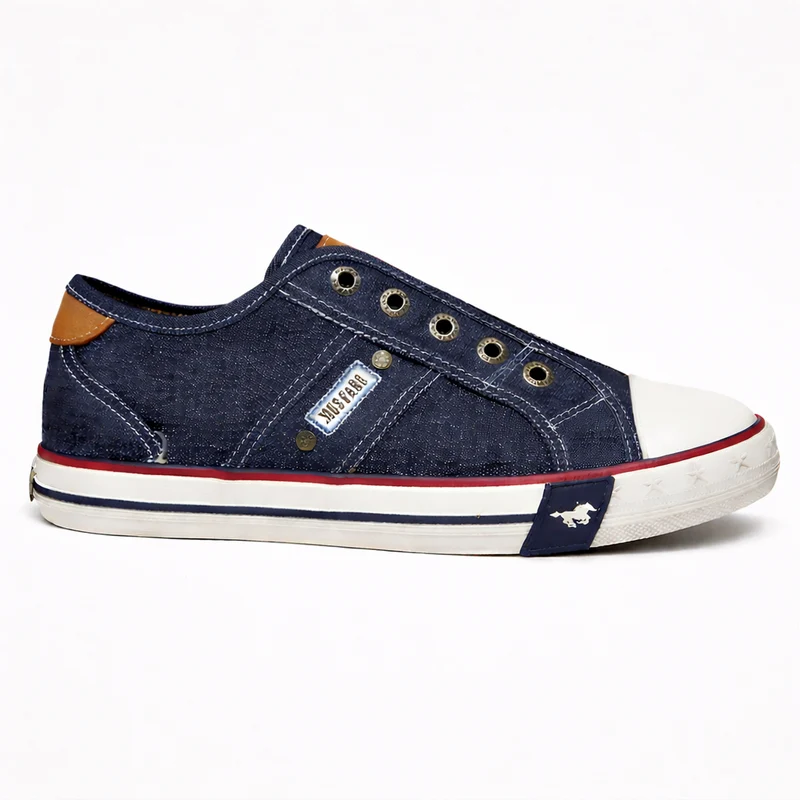 Mustang Damen-Sneaker zum Hineinschlüpfen | Marineblau