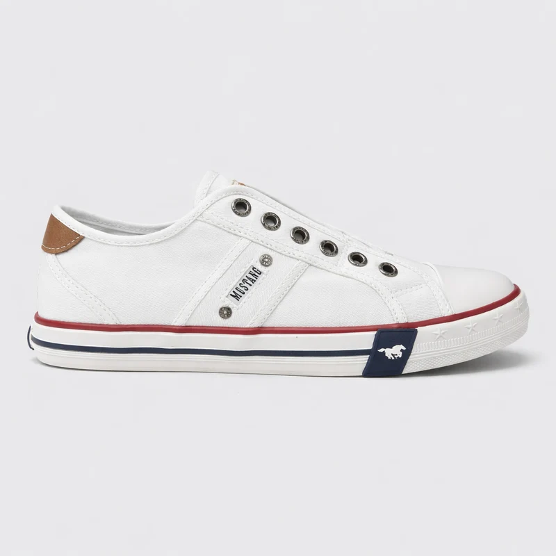 Mustang Damen-Sneaker zum Hineinschlüpfen | Weiß