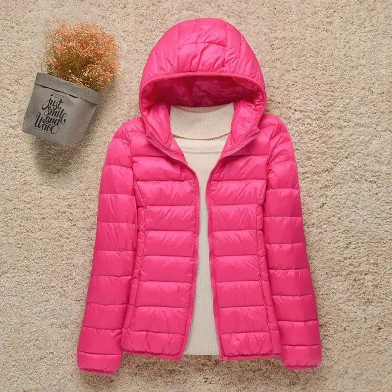 Elfriede | Damen Wasserdichte Stepp Regenjacke mit Kapuze