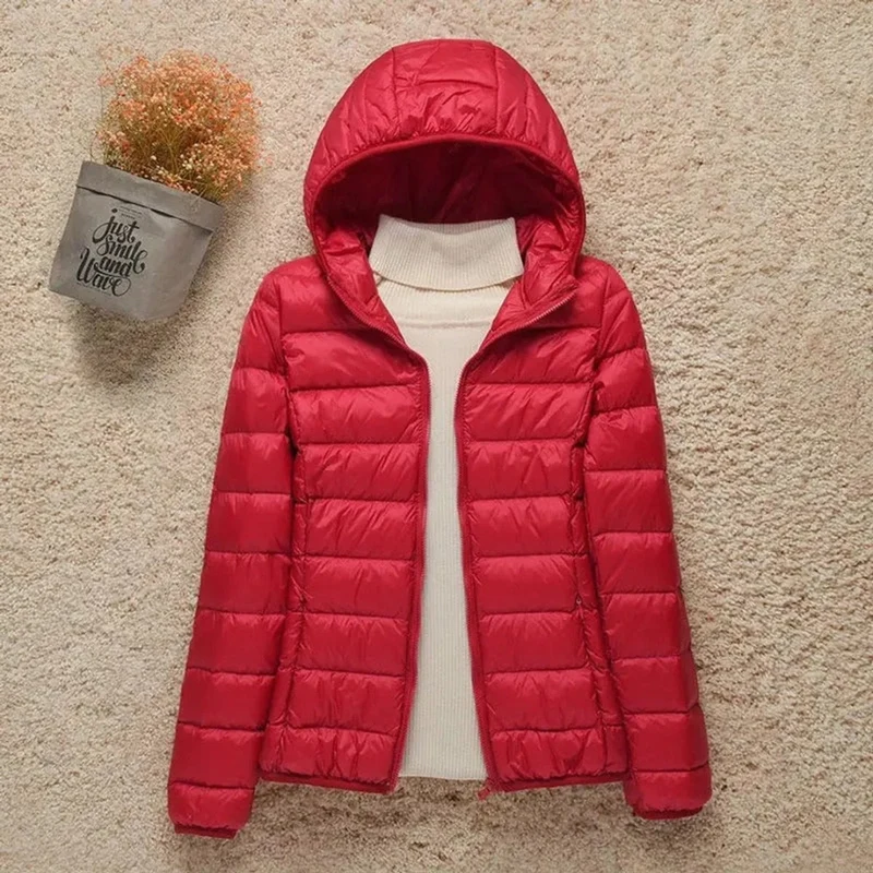 Elfriede | Damen Wasserdichte Stepp Regenjacke mit Kapuze