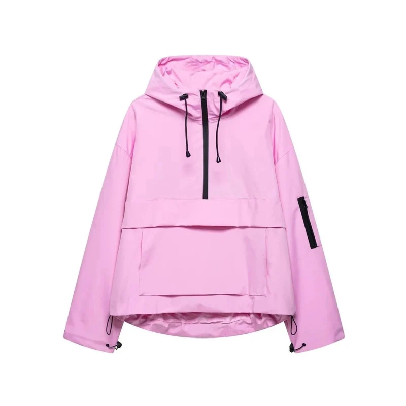 Elisabeth | Damen Wasserdichte Regenjacke mit Kapuze und Tasche