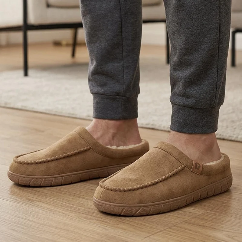 Cushioned Mule Slippers - GALOP40029 / 326 309 - Chestnut