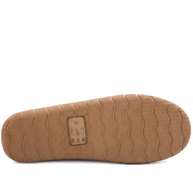 Cushioned Mule Slippers - GALOP40029 / 326 309 - Chestnut