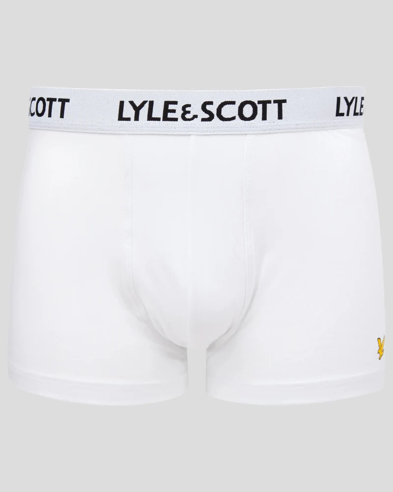 Lyle & Scott Barclay Herren-Badehosen | 3er-Pack | Weiß