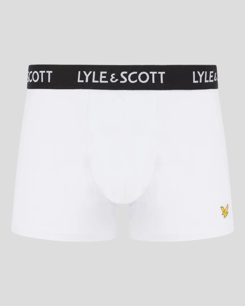 Lyle & Scott Miller Herren-Badehosen | 5er-Pack | Weiß