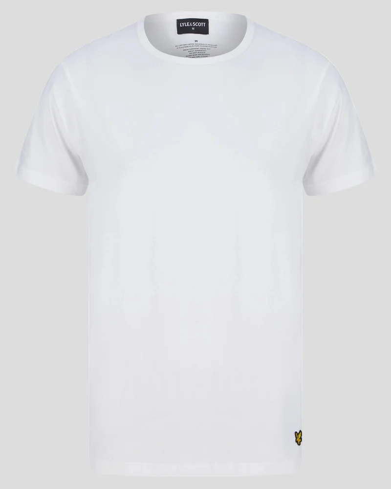 Lyle & Scott Herren-Pyjama-Set Charlie | Weiß/Hellgrau