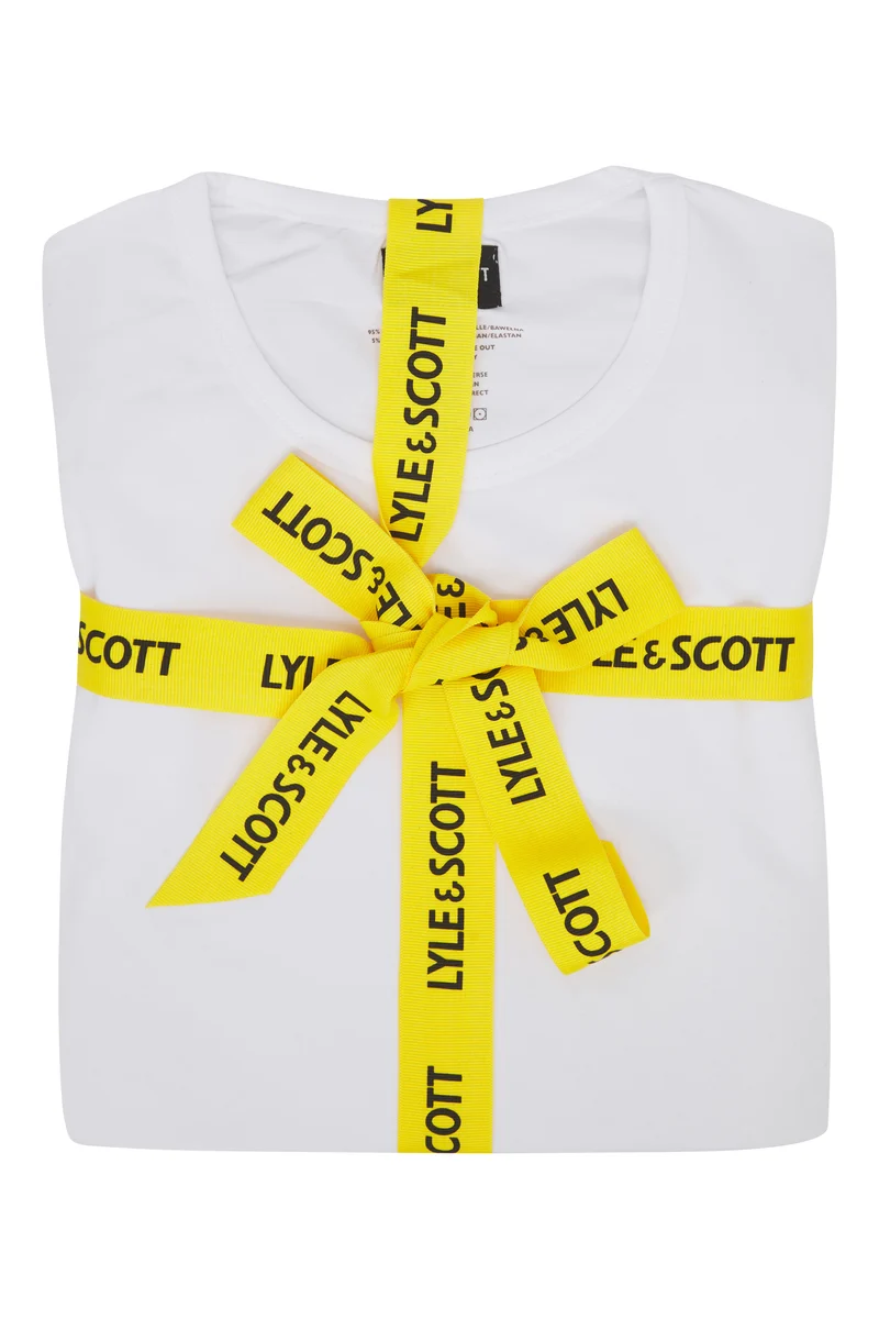 Lyle & Scott Herren-Pyjama-Set Charlie | Weiß/Hellgrau