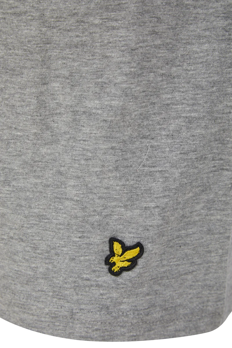 Lyle & Scott Herren-Pyjama-Set Charlie | Graumelierter Kurzmantel