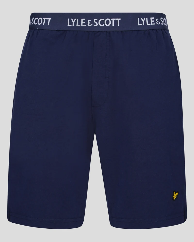 Lyle & Scott Herren-Pyjama-Set Charlie | Graumelierter Kurzmantel