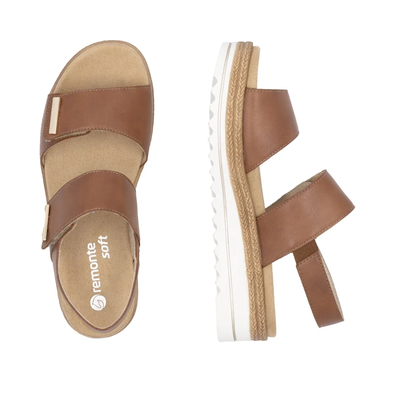 Remonte Damen-Keilsandalen | Braun