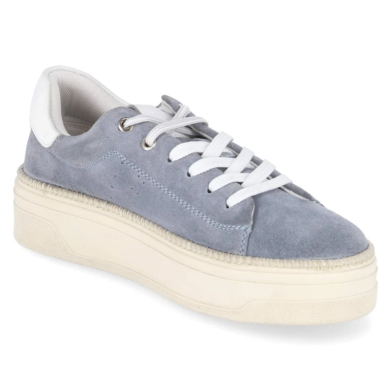 Plateau-Sneaker Blau