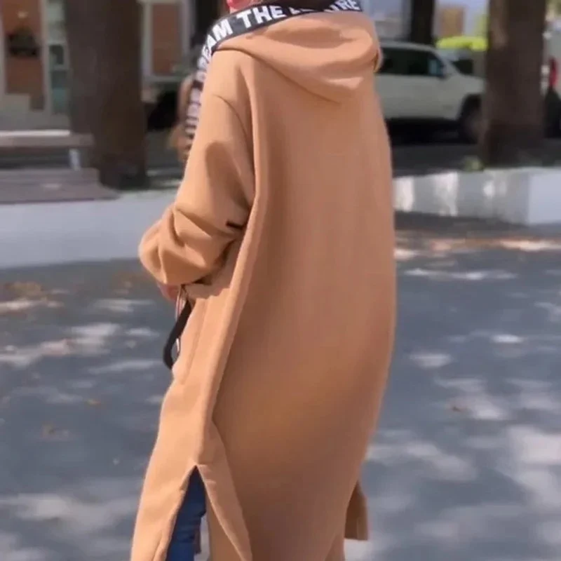 Corinna | Damen Lange Winterjacke mit Kapuze