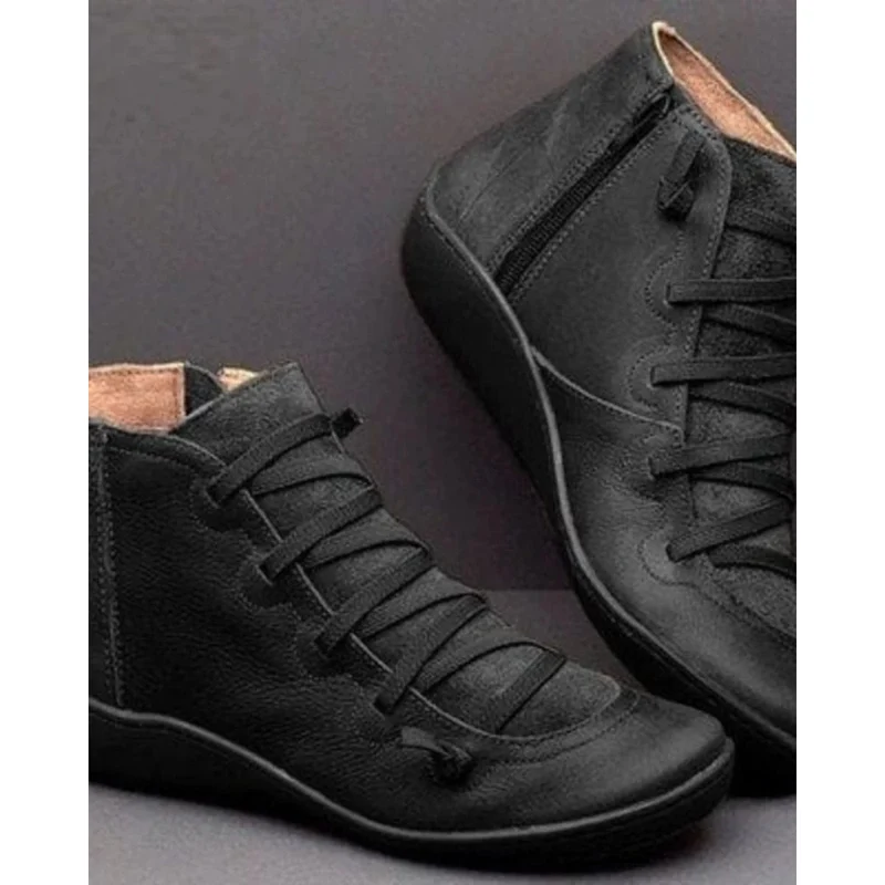 Paulina | Damen Orthopädische Stiefeletten Mit Reißverschluss