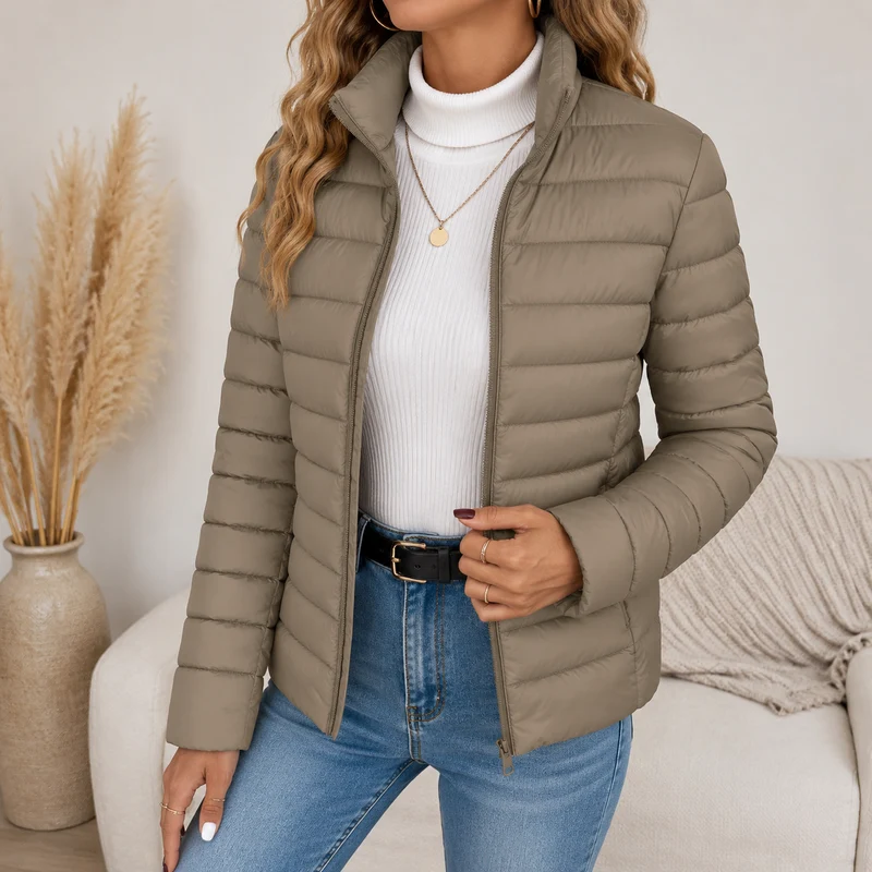 Selina | Damen Leichte Wasserdichte Jacke mit Reißverschluss