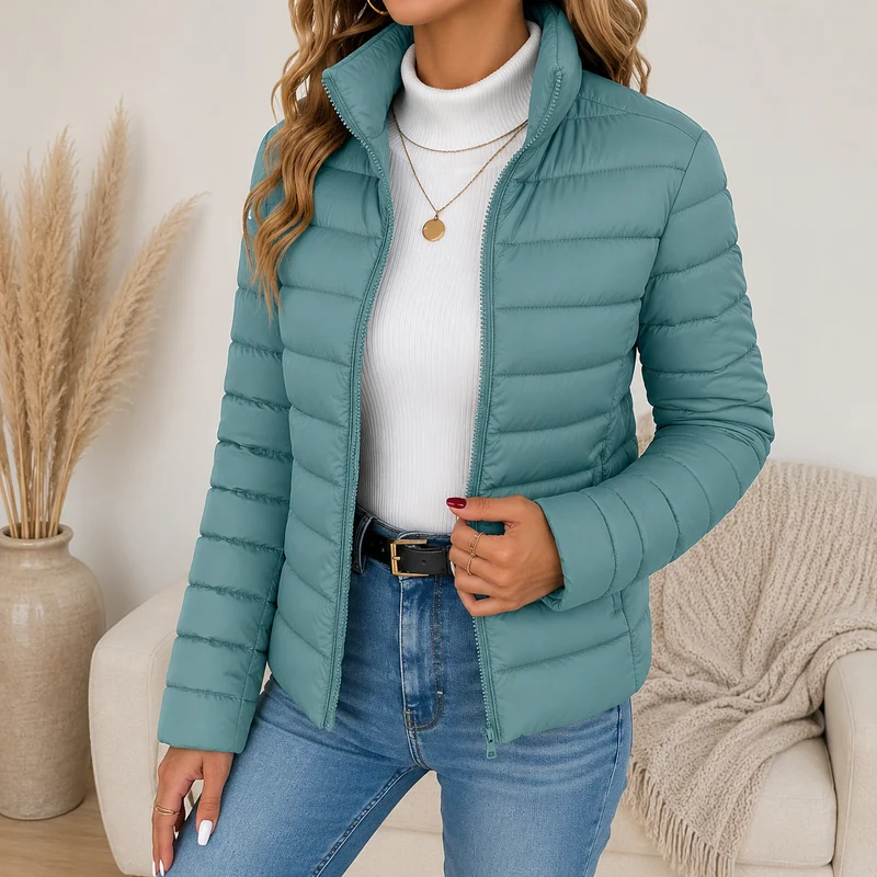 Selina | Damen Leichte Wasserdichte Jacke mit Reißverschluss