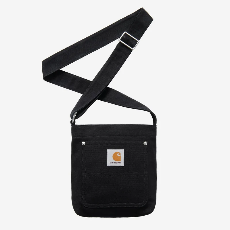 Carhartt WIP Unisex-Canvas-Tasche, klein | Schwarz
