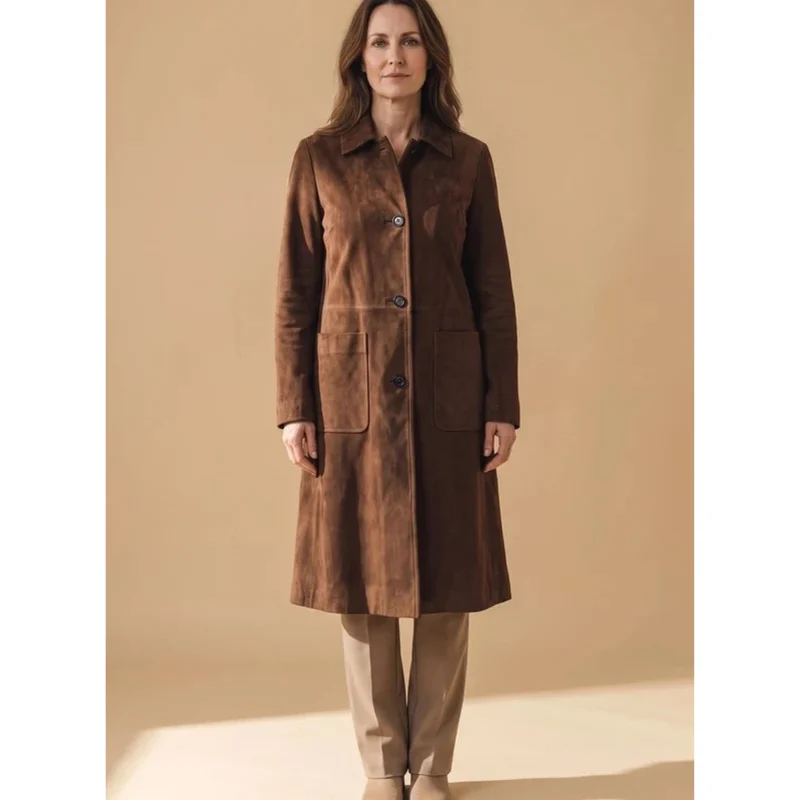 Sybille | Damen Winterjacke Suchen mit Knöpfen und Seitlichen Taschen