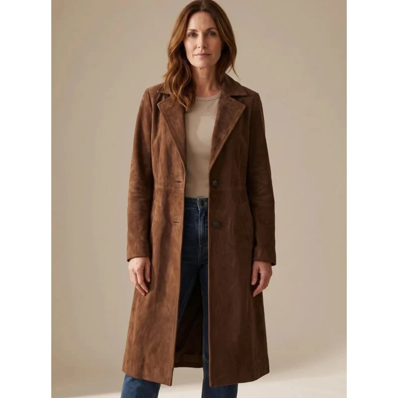 Sybille | Damen Winterjacke Suchen mit Knöpfen und Seitlichen Taschen