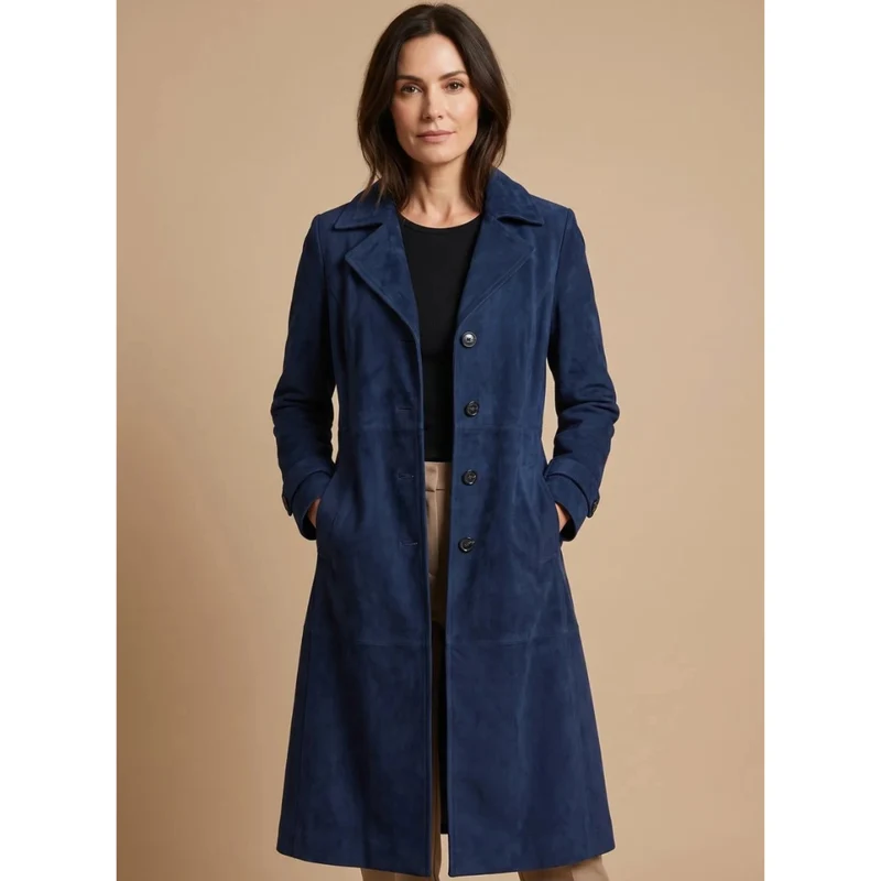 Sybille | Damen Winterjacke Suchen mit Knöpfen und Seitlichen Taschen