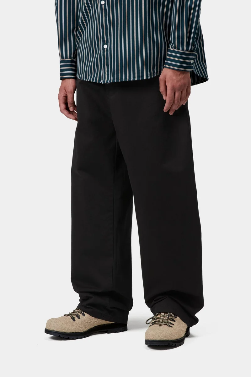 Carhartt WIP Herren Brady Hose | Schwarz Stone Washed