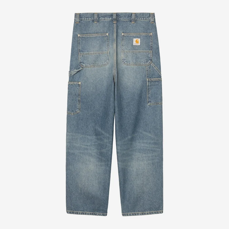 Carhartt WIP Herren OG Double Knee Hose | Blue Grind Waschung