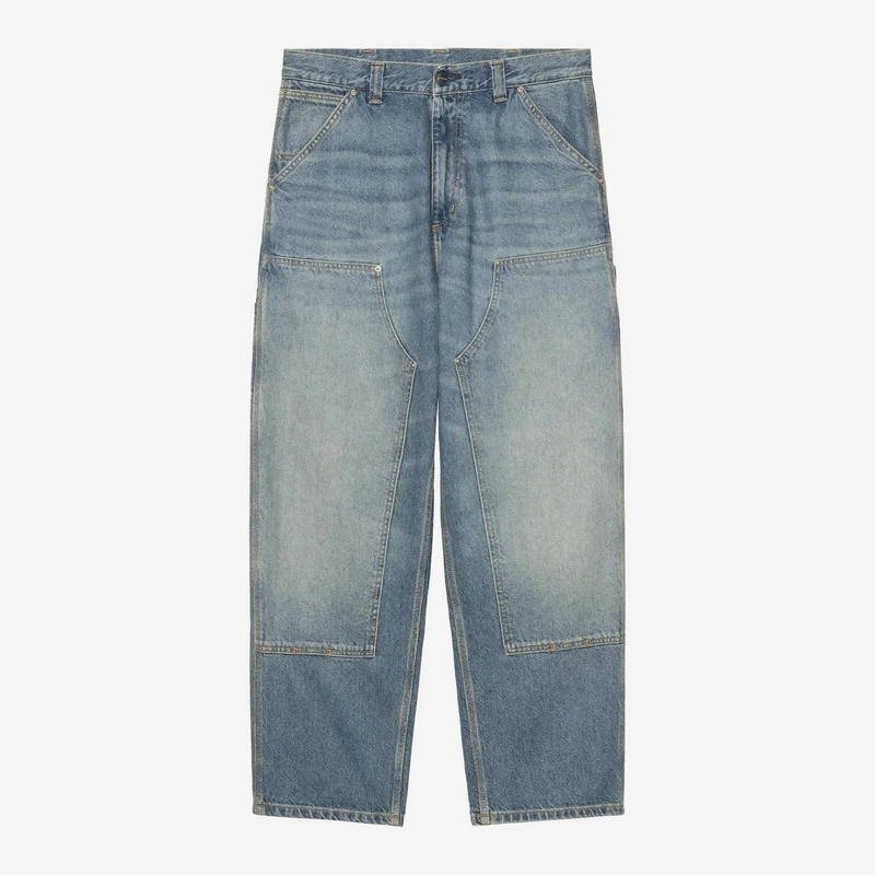 Carhartt WIP Herren OG Double Knee Hose | Blue Grind Waschung