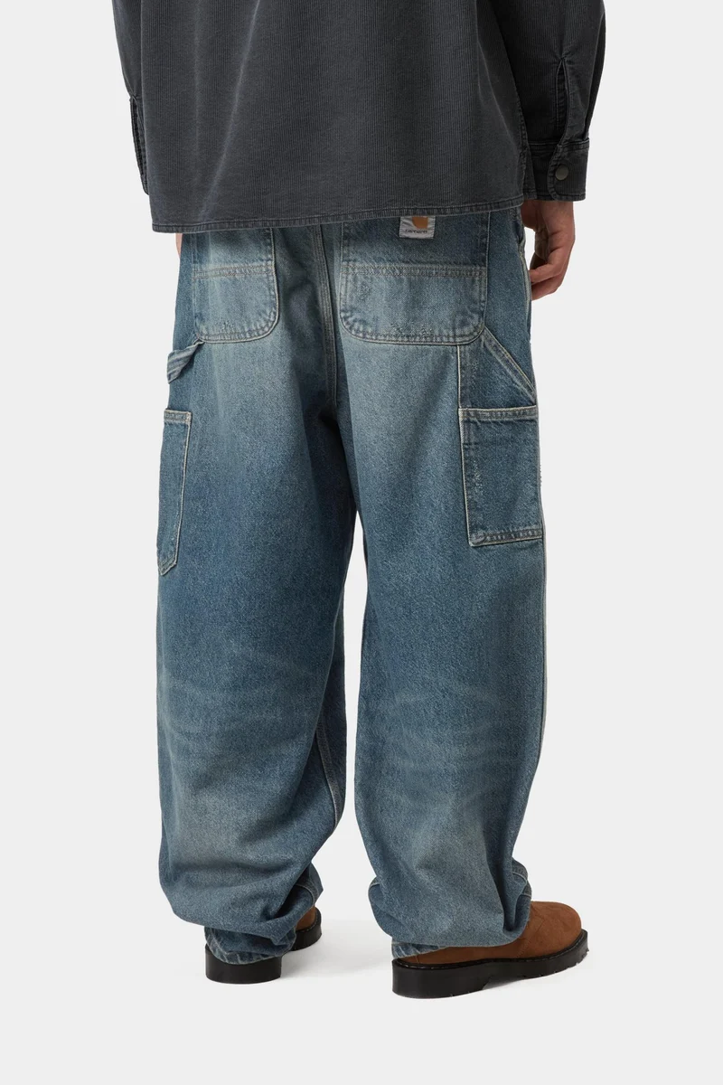 Carhartt WIP Herren OG Double Knee Hose | Blue Grind Waschung