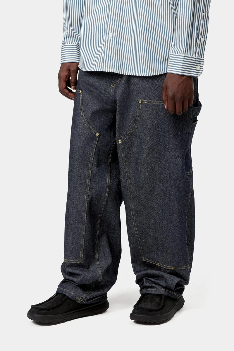 Carhartt WIP Herren OG Double Knee Hose | Blaue starre