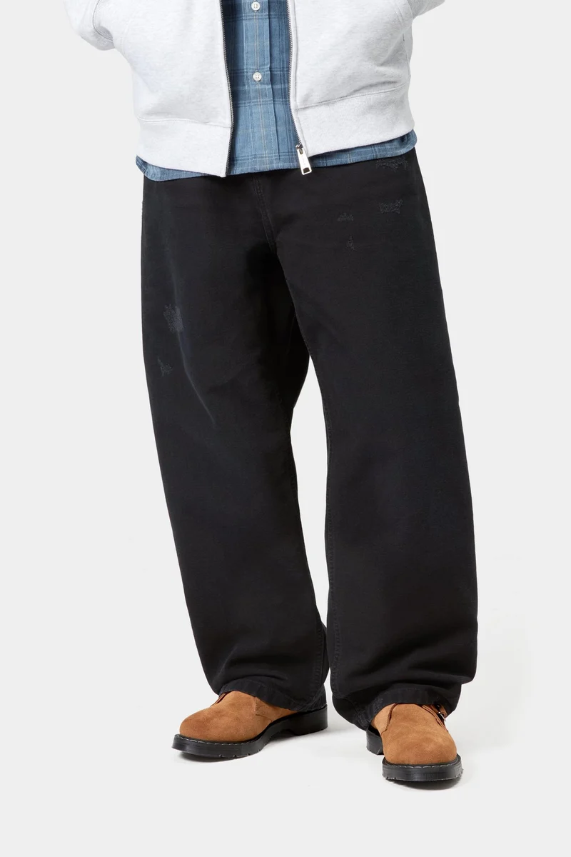 Carhartt WIP Herren Brandon Hose | Black Grind Wash