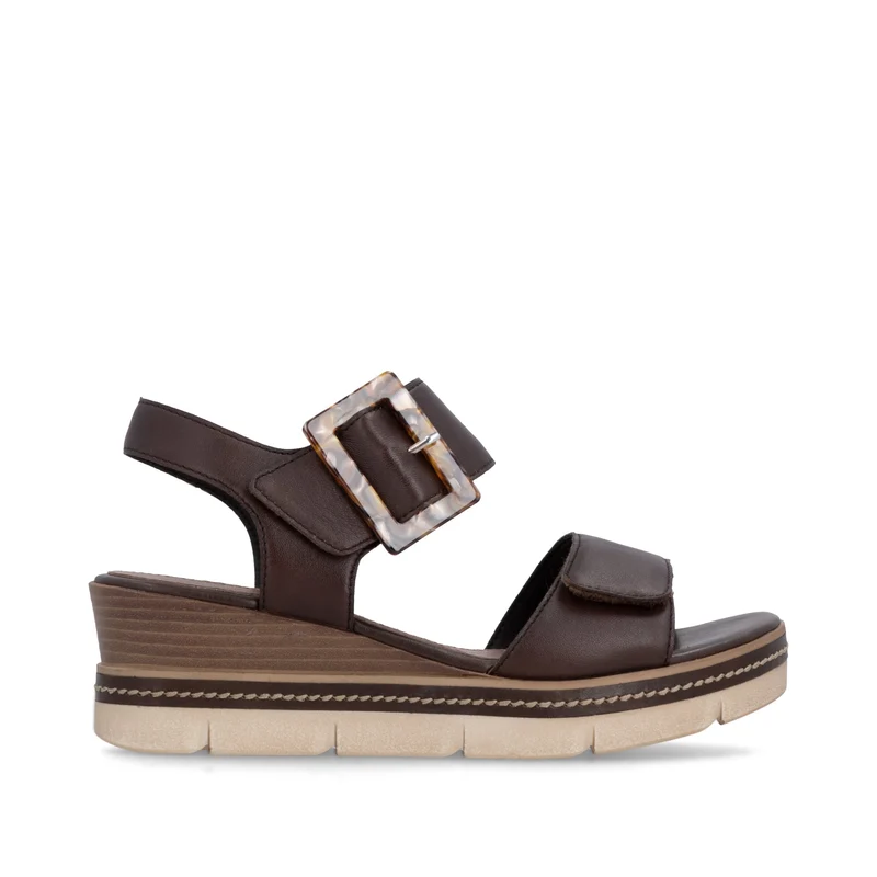 Remonte Damen-Keilsandalen | Braun
