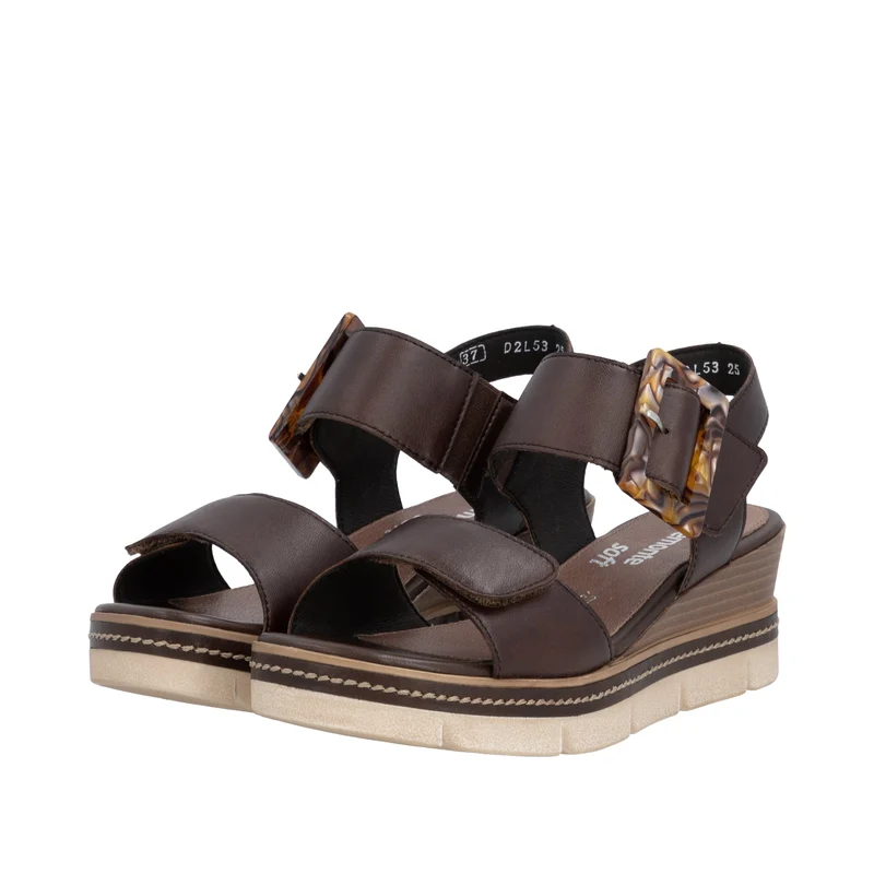 Remonte Damen-Keilsandalen | Braun