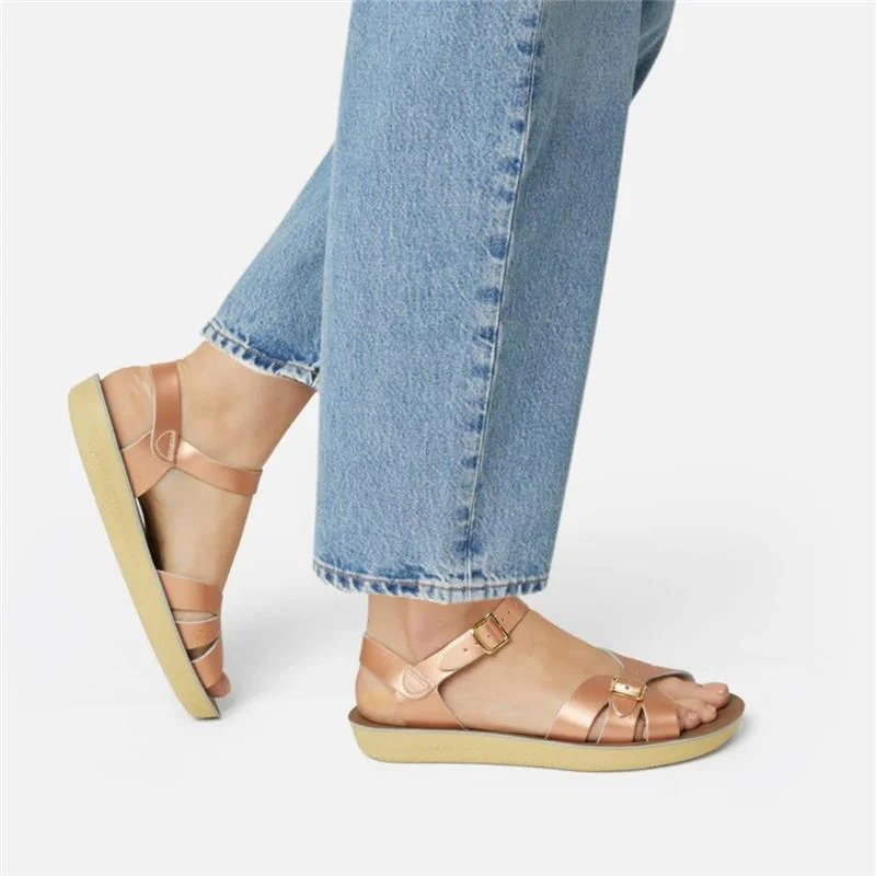 Salt Water Sandals Damen-Boardwalk-Sandale | Roségold