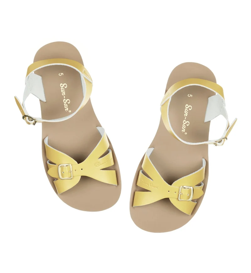 Salt Water Sandals Damen-Boardwalk-Sandale | Buttergelb