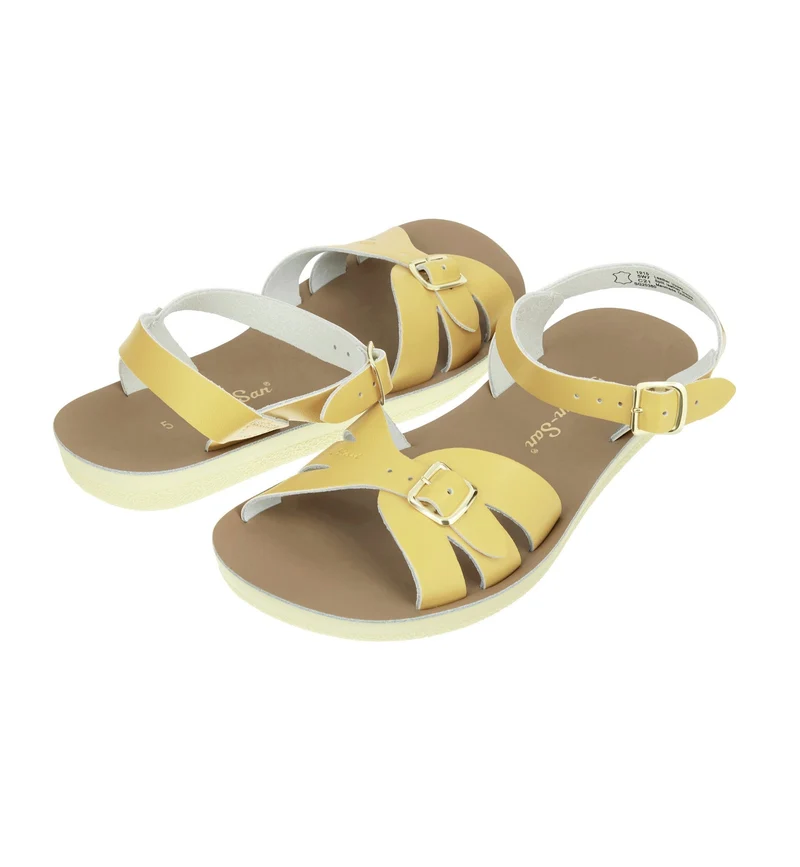Salt Water Sandals Damen-Boardwalk-Sandale | Buttergelb