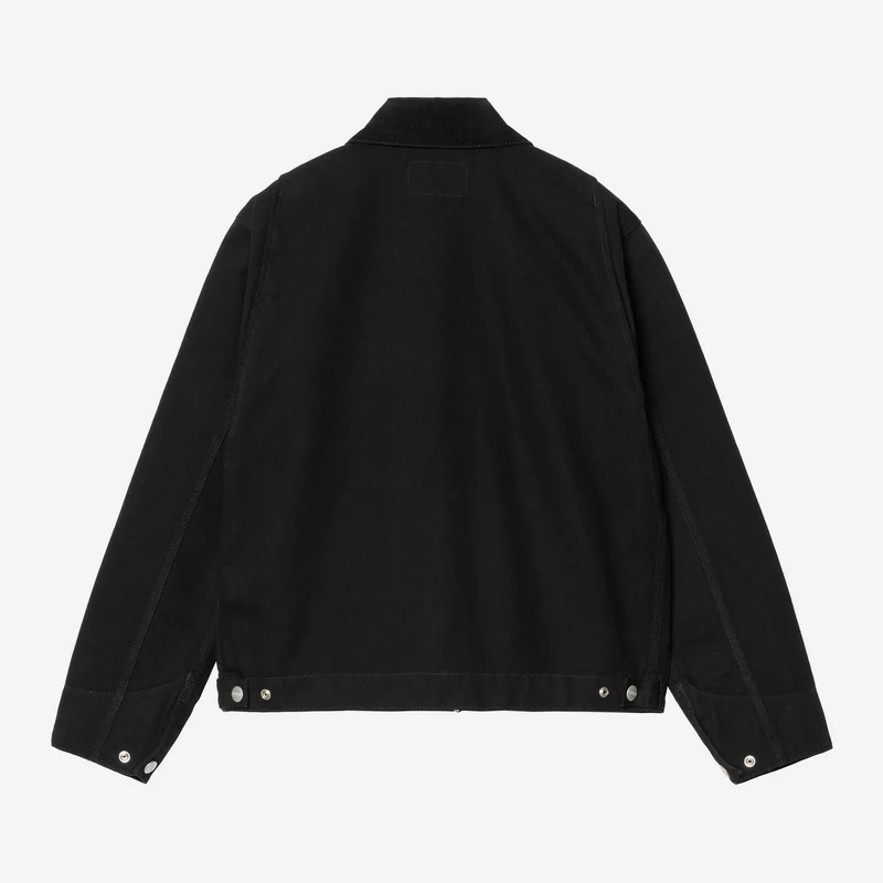 Carhartt WIP Frauen OG Detroit Jacke | Schwarz / Schwarz vorgewaschen