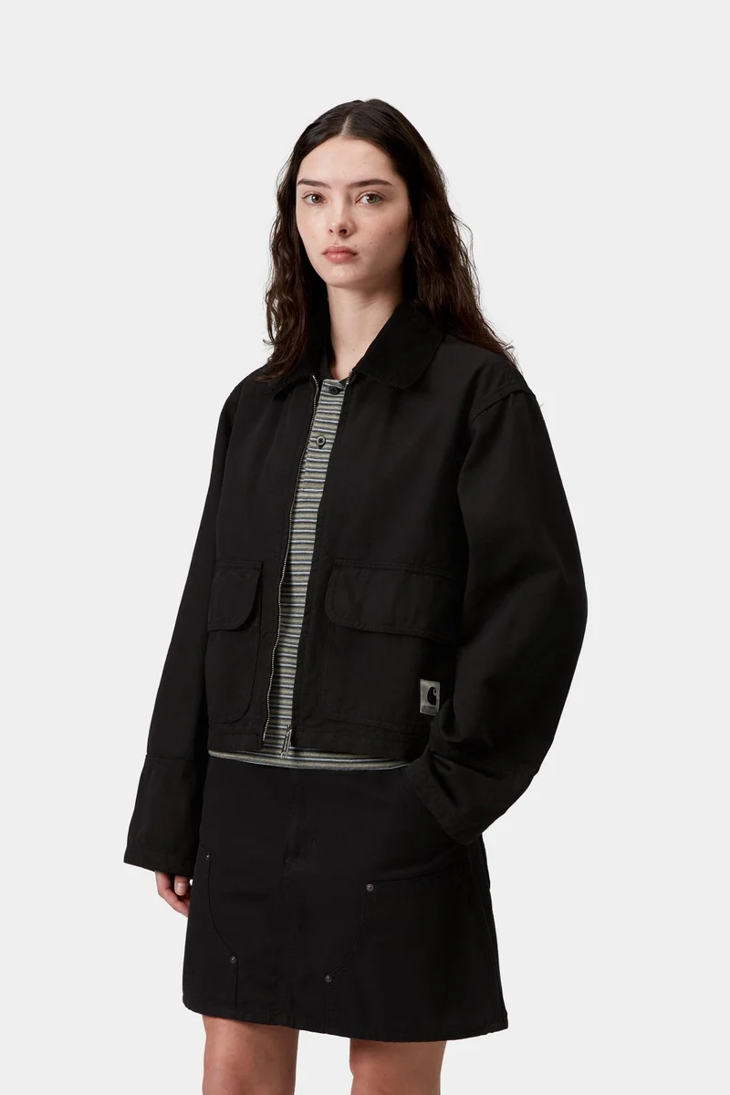 Carhartt WIP Prescott Damenjacke | Schwarz / Schwarz