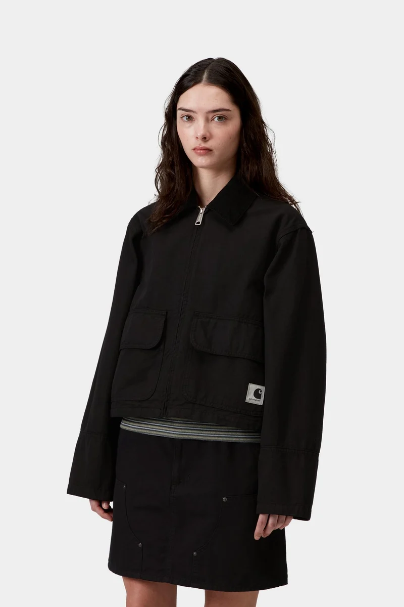 Carhartt WIP Prescott Damenjacke | Schwarz / Schwarz