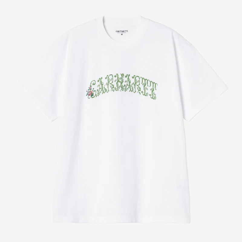Carhartt WIP Herren-T-Shirt mit Monogramm | Weiß